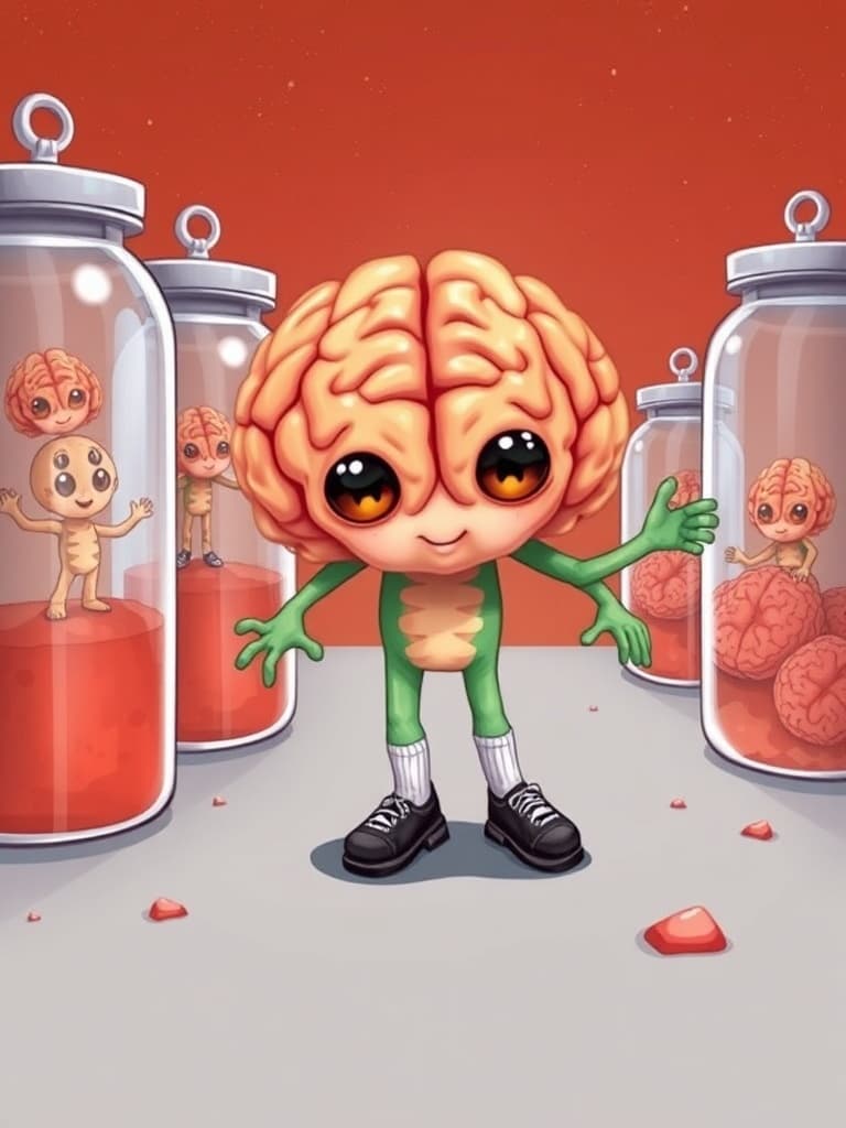 A Little Alien Brian wearing Tap Shoes
