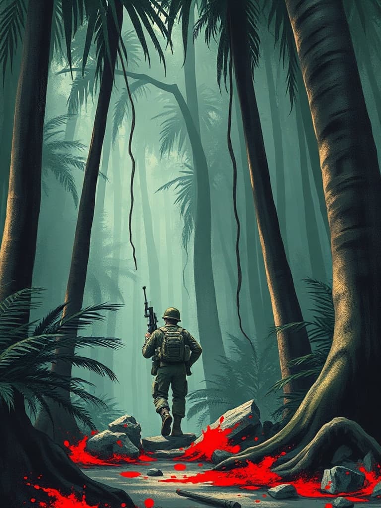 Blood in a jungle