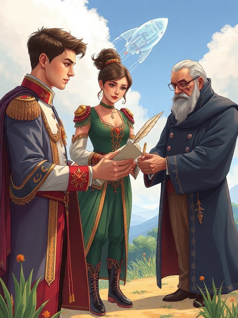 Prince Andrew, princess kendel and the majisty sir English version