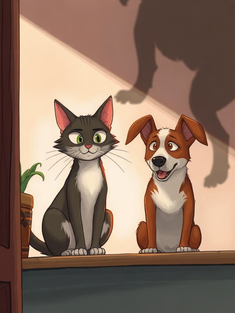 Le chat et le chien