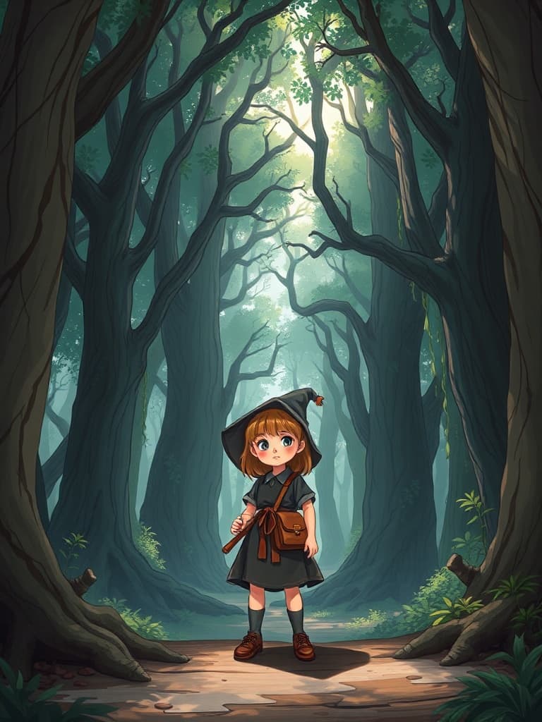 Marlene Una brujita obediente  y sus papás el mago y la echisera el bosque de los secretos te rebela lo bueno y lo malo