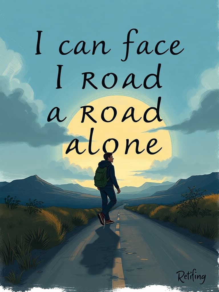 I can face a road alone