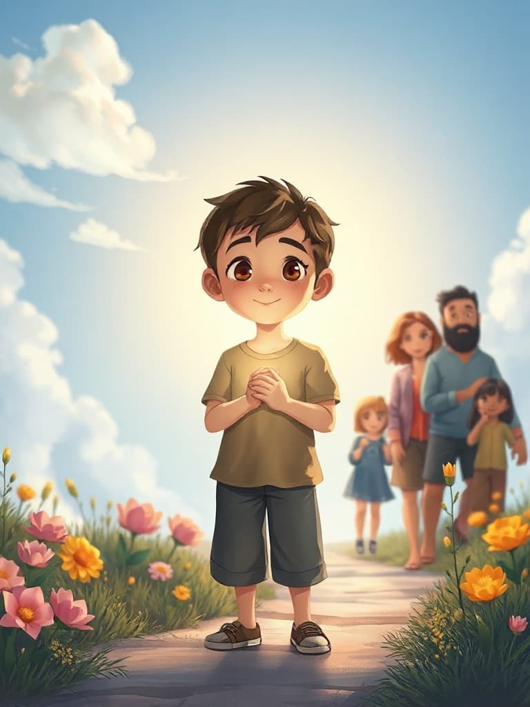 O menino que carregava a luz nos olhos página 2 o lugar do amor página 3 o poder de ser você mesmo e página 4 para sempre no seu coração