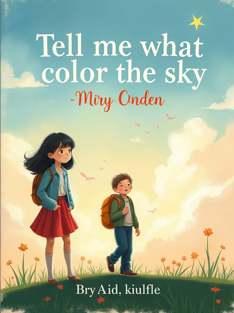 Tell me what color the sky is.
