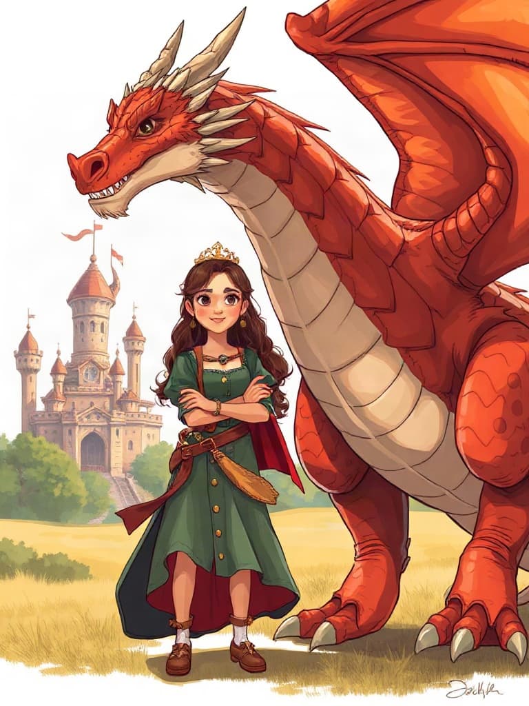 La princesse Mila et le dragon magique
