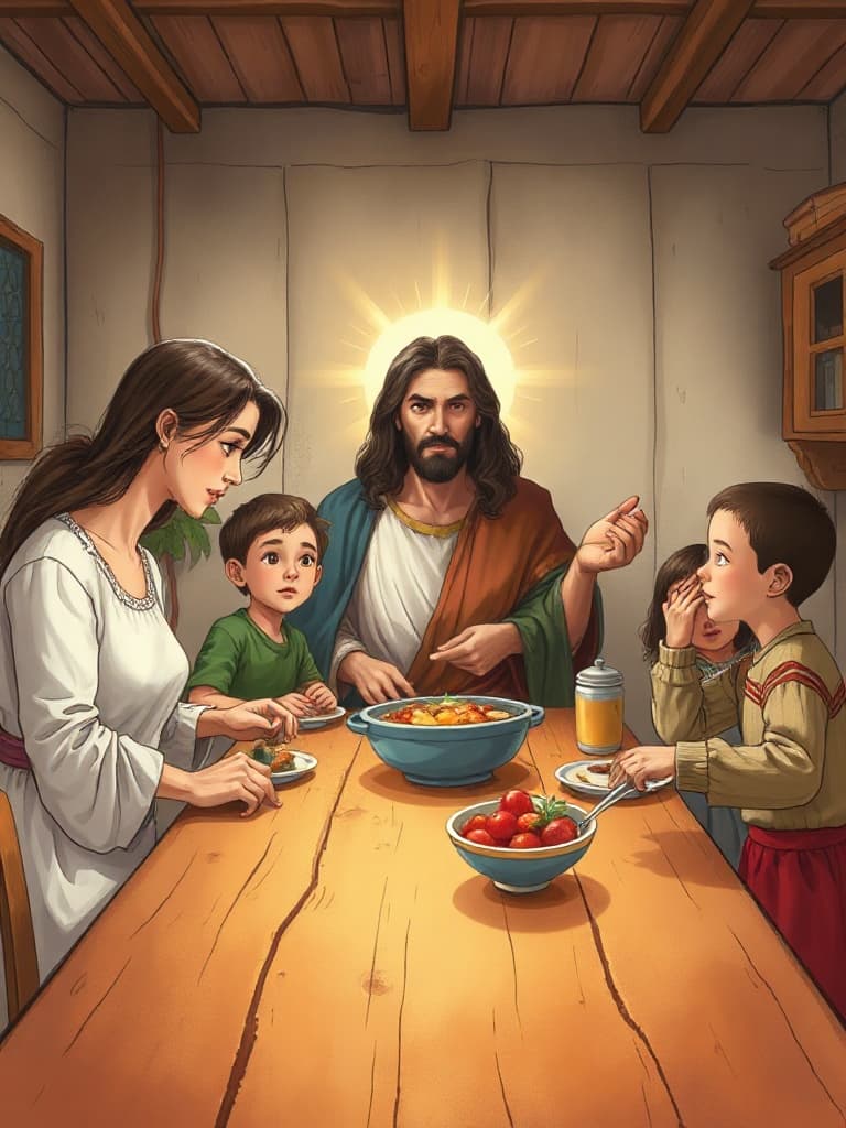 Jesus a mesa