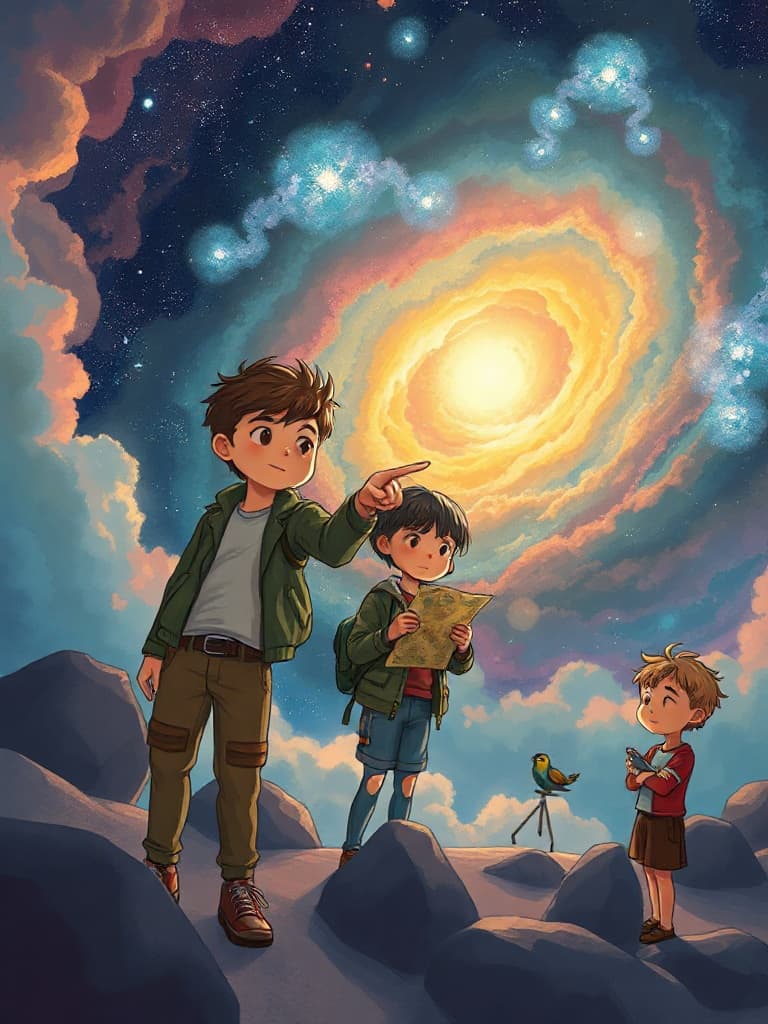 The Little Explorers of the Nebula